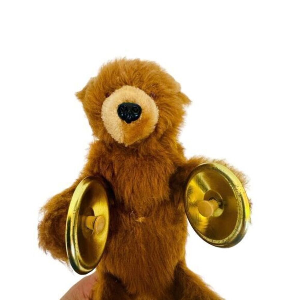 Bear Max Carl Original‎ Playing Cymbals Wind Up Toy Works Well West Germany VTG - Picture 2 of 12